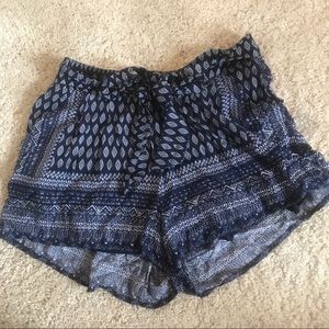 Indigo Blue Print Shorts